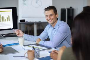 close-up-smiling-person-conference-room